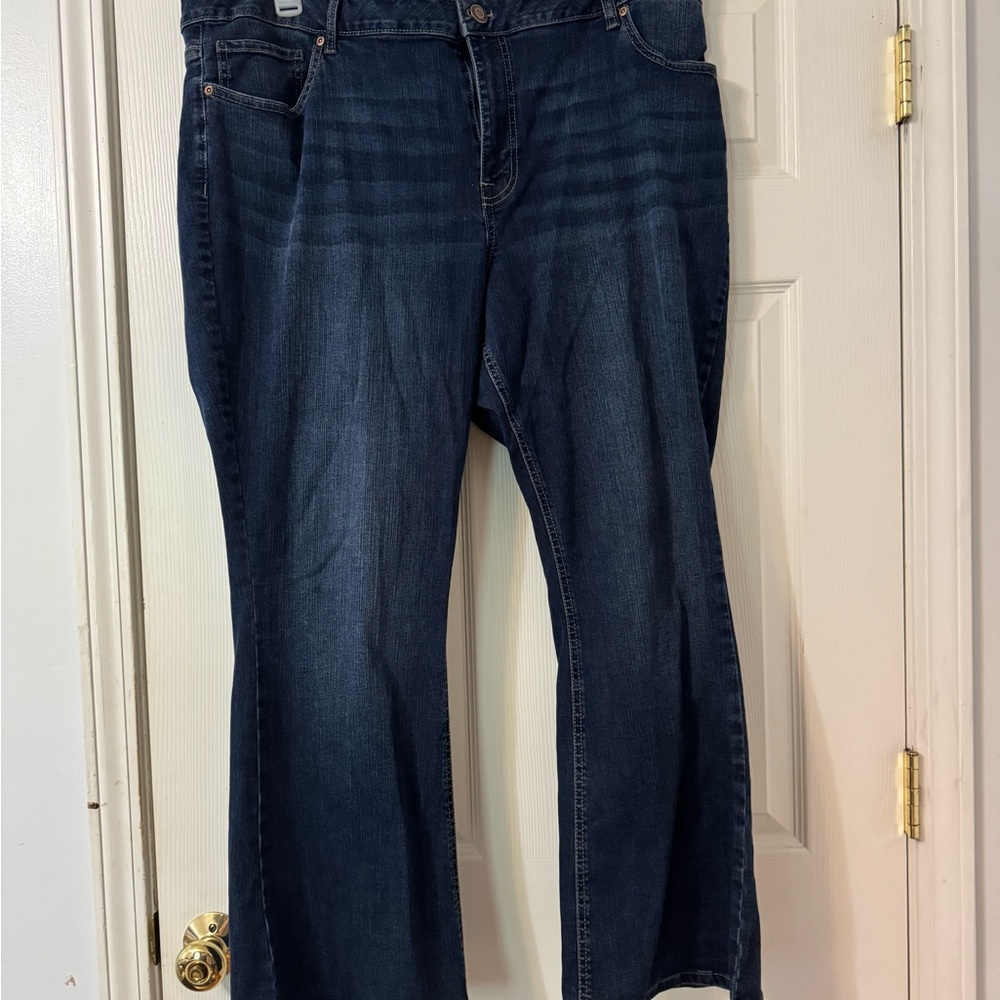 Maurices Blue Flare Wide Leg Jeans
